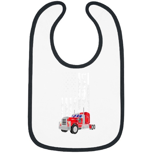 Truck Fun American Diesel Truck Flag USA Flag American Trucker Flag Bibs