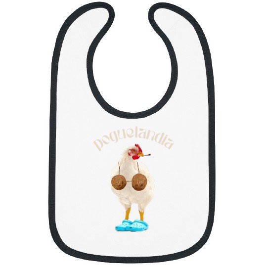 Chicken Pet poguelandia chicken in coconut bra Bibs