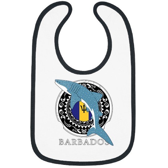 Shark Pet Barbados Flag Bajan Pride Whale Bibs