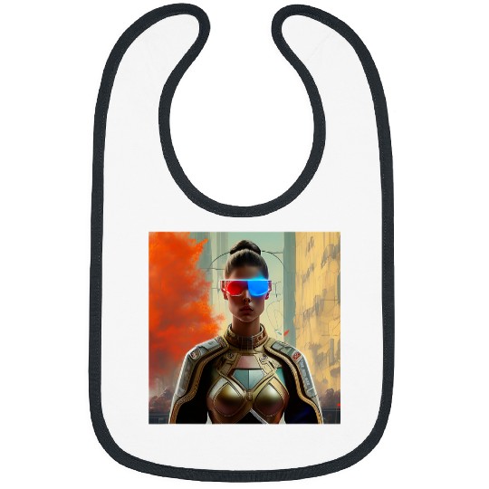 Astronaut Job Woman Red White Blue Space Travel Astronaut Pilot Gift Jet Bibs