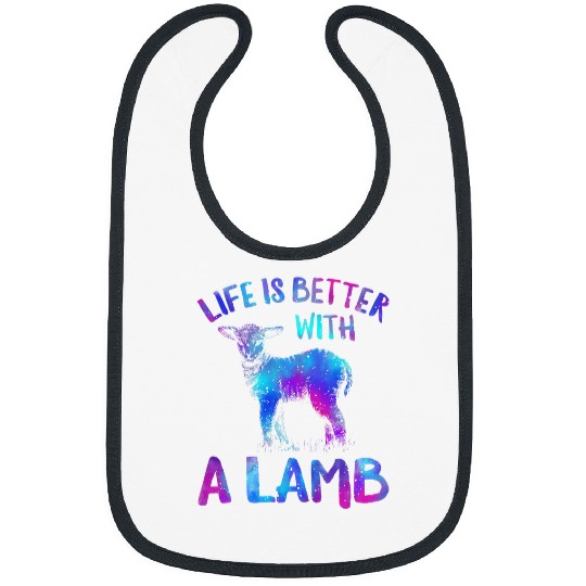 Sheep Pet Life Is Better With A Lamb Farmer Farm Animal Lover Bibs