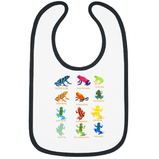 Frog Pet Small Colorful Poison Dart Frogs Rainforest Animals Bibs