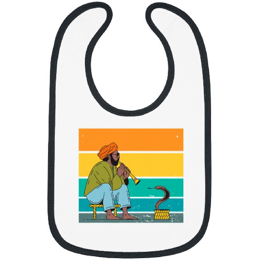 Snake Pet Mens Retro Snake Charmer Rattlesnake Lizard Animal Poison Bibs