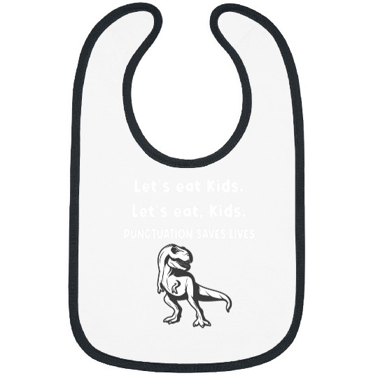 Dinosaur Pet Lets Eat Kids Dinosaur Punctuation Saves Lives 2 Bibs