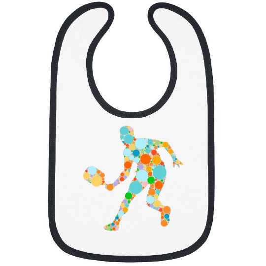 Sport Pickleball Retro Pickleball Player Ball Polka Dots Happy Dot Day Men Bibs