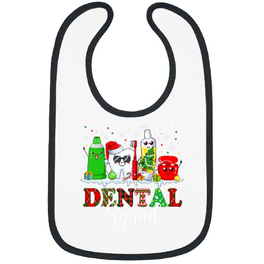Christmas Dental Squad Dental Assistant Santa Hat Xmas Bibs