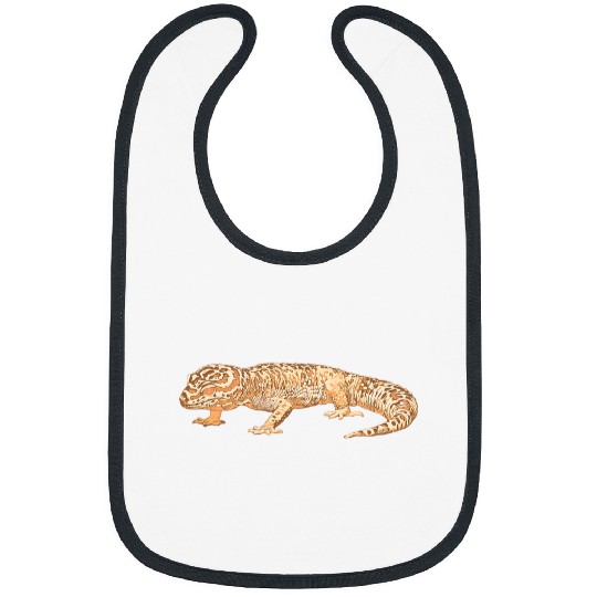 Gecko Pet Lavender leopard gecko realistic leopard gecko print Bibs