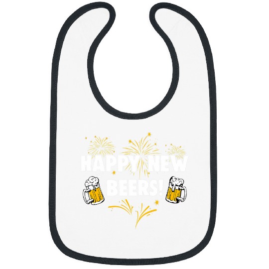Beer Fun Happy New Beers New Year NYE Party Funny New Years Eve Bibs