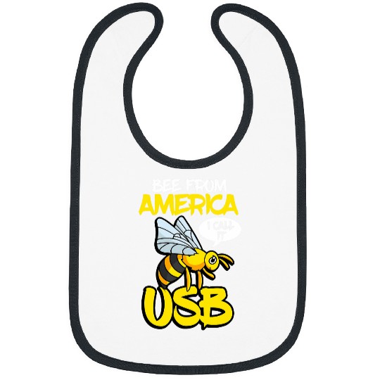 Technology Beekeeper Bee from America USB Computer Science Bibs