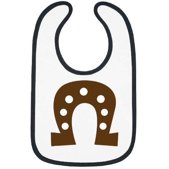 Horse Pet Lucky Western Horseshoe Pattern Bibs