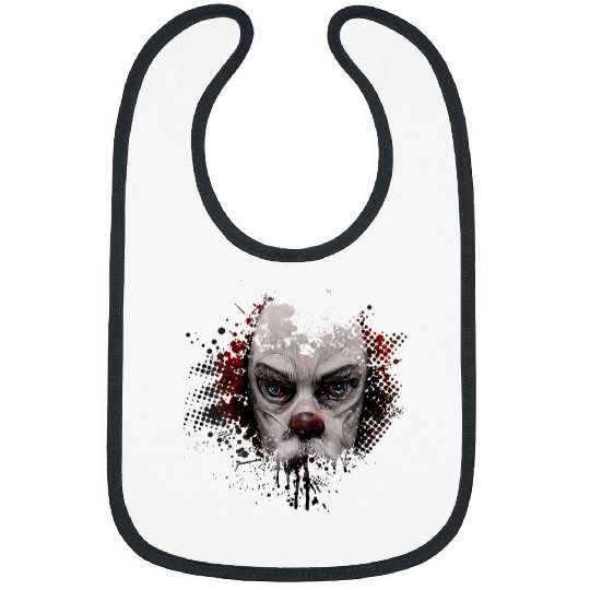 Halloween Evil Killer Scary Clown Horror Gift Bibs