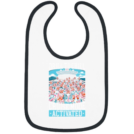 Beer Fun Muster Drill Alcohol Drinker Drinking Beer Cruise Ship 11 Bibs