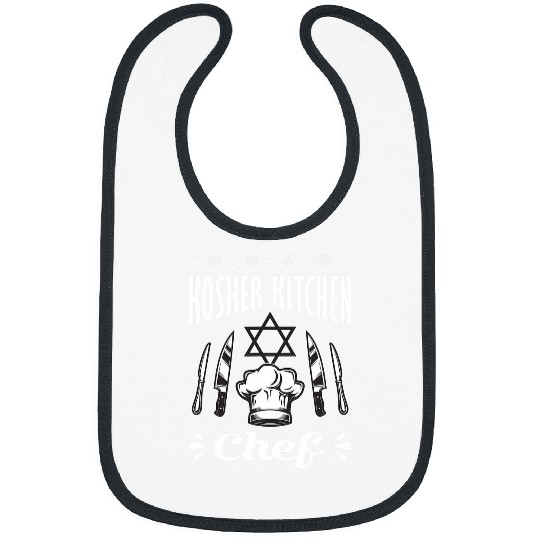 Hanukkah Passover Kosher Kitchen Chef Israel Jew Jewish Bibs