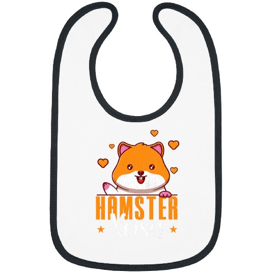Hamster Pet Noises Funny Hamsters Animal Pet Lover Graphic Bibs