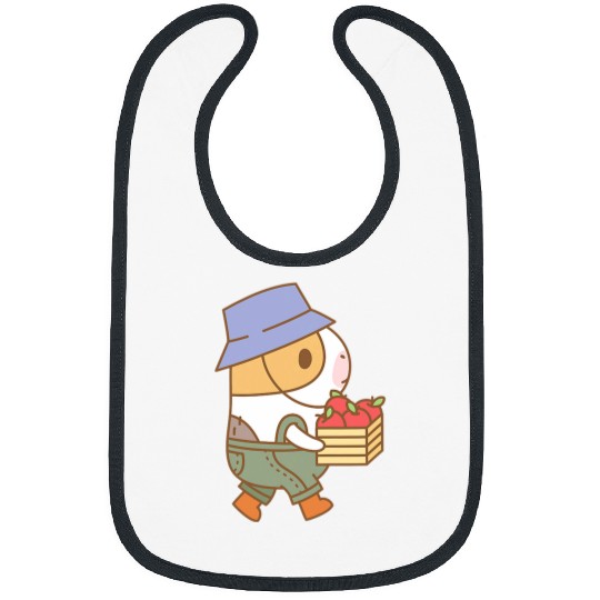 Guinea Pig Pet Bubu the Guinea pig Apple Picking Fall and Pie Pattern Bibs