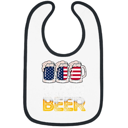 Beer Fun Life Liberty and The Pursuit of Beer American Flag Beer Bibs