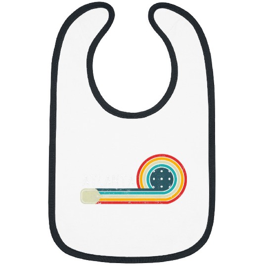 Sport Pickleball Atlanta Pickleball Native City vintagess Retro Paddle Sport Bibs