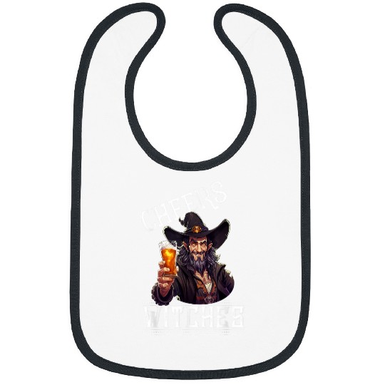 Beer Fun Cheers Witches Warlock Male Witch Beard Halloween Beer Mug Bibs