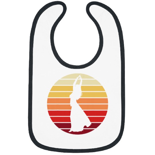 Belly Dance Dancer with Costume Oriental Dance Retro Bibs