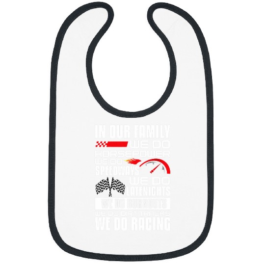 Horse Pet Car Racing Family Horsepower Race Car Dirt Track Racer Bibs
