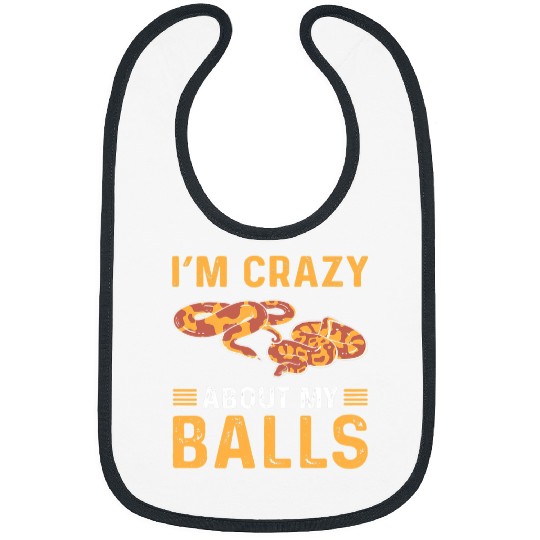 Python Pet Im crazys About My Balls Royal Python Banana Ball Python Bibs