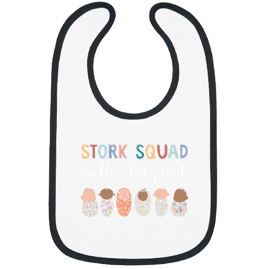 nurses Job Stork Squad MotherBaby Unit NICU nurses Squad Bibs