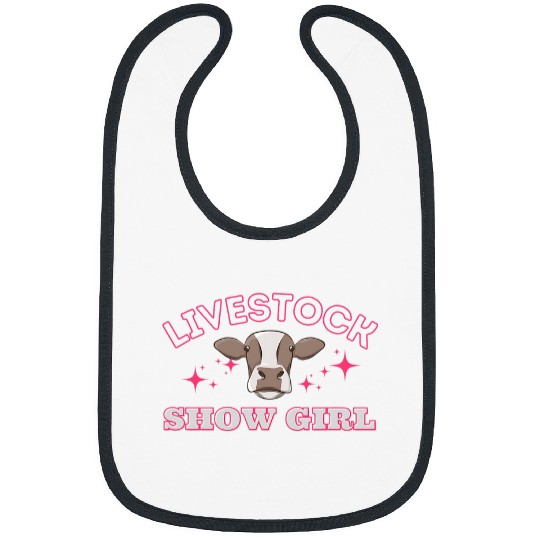 Cow Pet Livestock Show Girl 2Fun Cattle Cow Showing Bibs