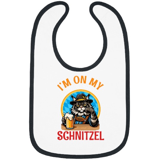 Beer Fun Maine Coon Drinking Beer I m On My Wust Behavior Schnitzel Bibs