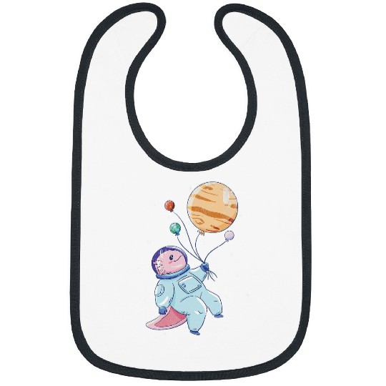 Axolotls Pet In Space Astronomy student Science planets Stars Bibs