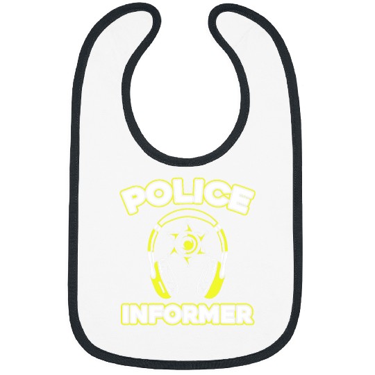 Police Job Informer Thin Gold Yellow Line Dispatcher Bibs