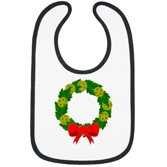 Sport Pickleball Christmas Wreath Pickleball Player Bibs
