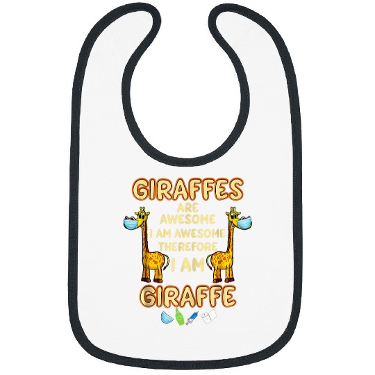Giraffe Pet plus size mors day graphic print Bibs
