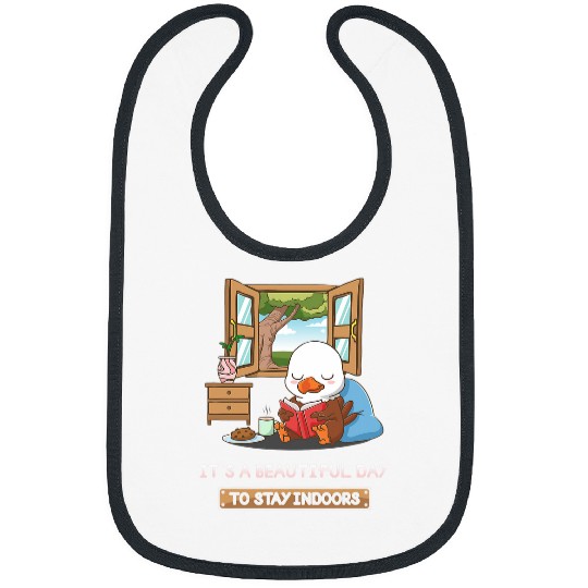 Book Fun Its A Beautiful Day To Stay Indoors Nerd Book Bald Eagle Bibs