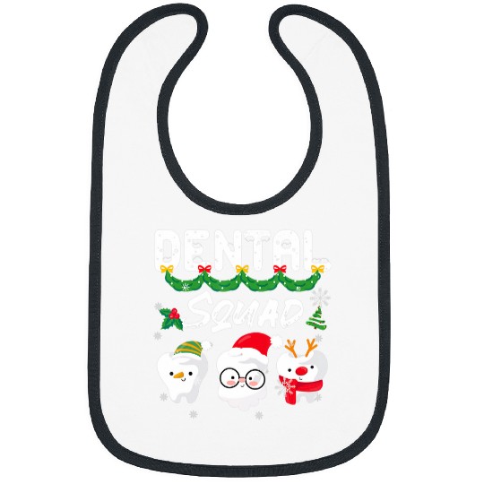 dentists Job Christmas Dental Squad Merry xmass Christmas Bibs