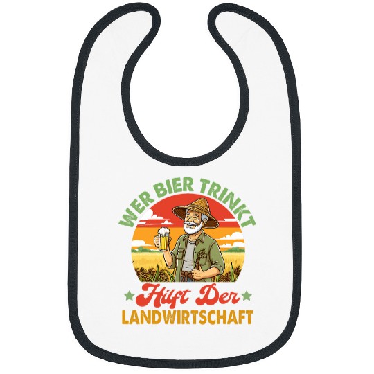 Beer Fun Beer Drinker Alcohol Drunk Drinking Hilft Der Landwirtschaft Bibs