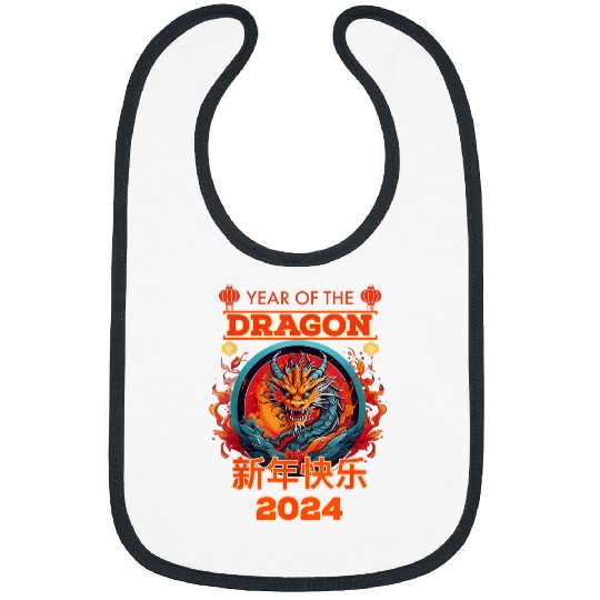 Dragon Pet Lunar Chinese New Year Year of the Dragon Zodiac Sign Bibs