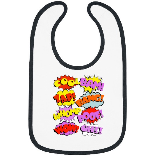 Book Fun Comic Books For Men Comics Women Kids Comic Bibs
