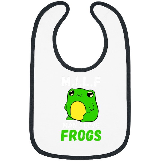 Frog Pet MILF Man I Love Frogs 4 Bibs
