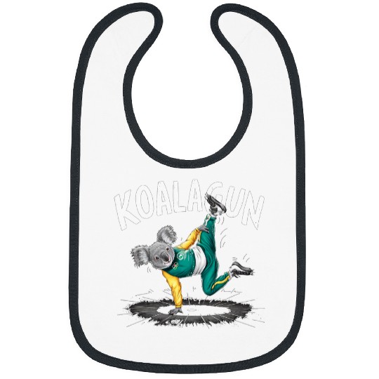 Koala Pet Funny Breakdancing Koala Australian Olympics Mens Womens Fun Bibs