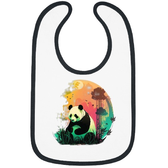 Panda Pet Eats World Kawaii Pandas Bamboo Journey in China Bibs
