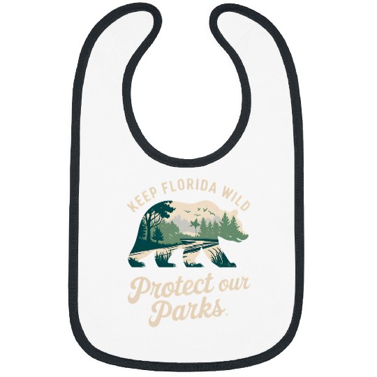 Bear Pet Keep Florida Wild Protect Our Parks bear 8 Bibs