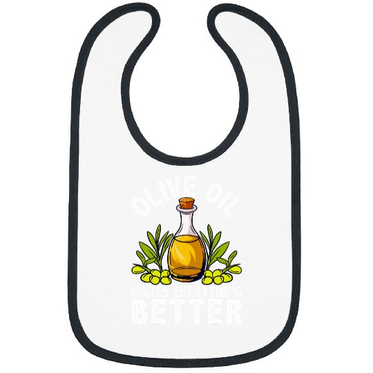 Olive Oil Italian Mediterranean Chef Cooking Funny Bibs