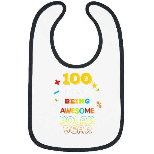 Bear Pet 100 Days of Being Polar Bear 100th Day of school Idea Bibs