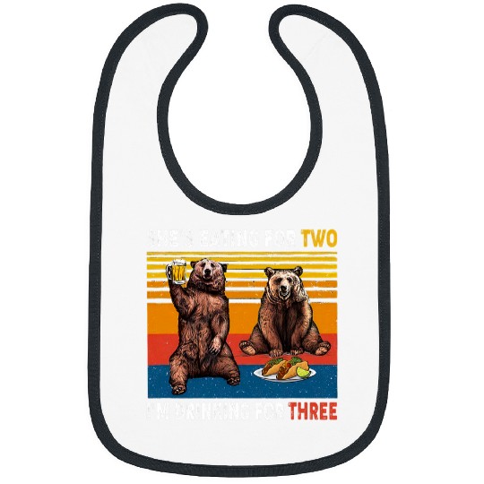 Bear Pet Shes Eating For Two Husband from Wife Bear Daddy To Be Bibs