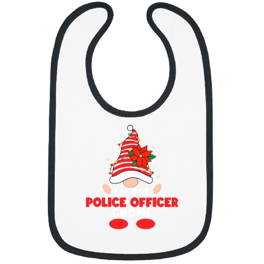 Police Job Im the police officer gnome family matching christmas Bibs