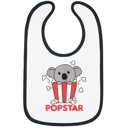 Koala Pet Popcorn Pop Star Poppin Funny Koalas Cinema Evening Bibs