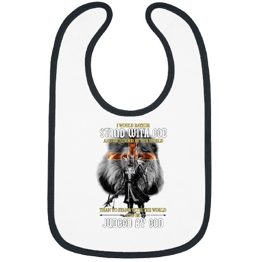 Lion Pet I Would Rather Stand With God Knights Templar Lion God 2 Bibs