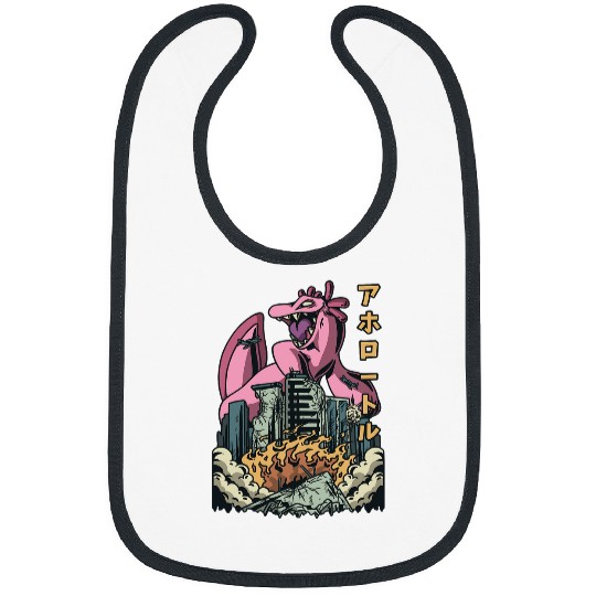 Axolotls Pet Japanese Killer Axolotls Vegetable Kaiju Anime Axolotls Bibs