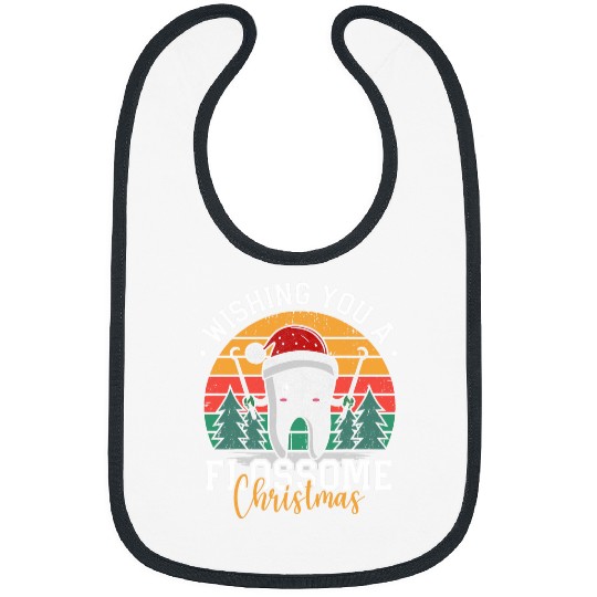 dentists Job Christmas Flossome Christmas Dental Ugly Xmas Bibs