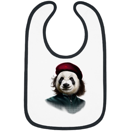 Panda Pet Giant Panda Impersonated Che Guevara Bibs